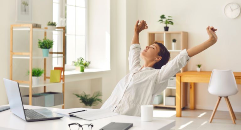 Desk worker exercise